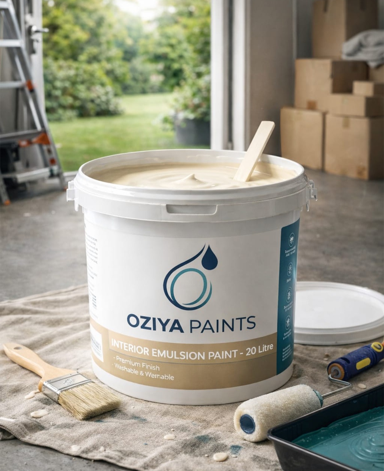 Oziya Paints Interior Emulsion Paint – 20 Litre Bucket - Image 3