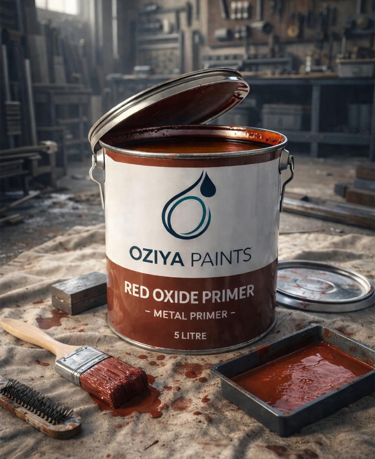 Oziya Paints Red Oxide Primer – Metal Primer - Image 2