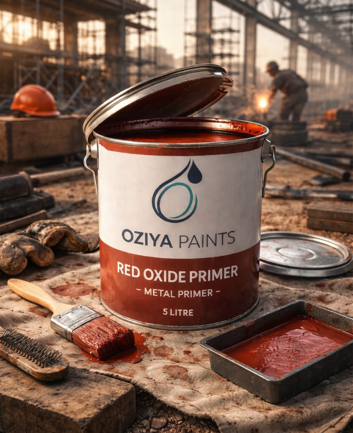Oziya Paints Red Oxide Primer – Metal Primer